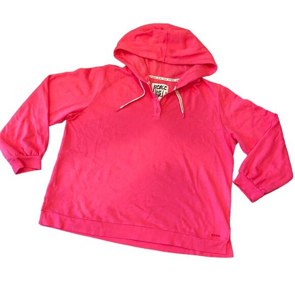 NWOT Peace Love World Button Front Jogger Set Pink Size 1X - Picture 3 of 15